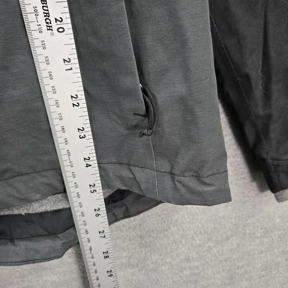 The North Face Women Jacket Medium Gray Hooded Dryvent Pockets Full Zip READ - Picture 6 of 16